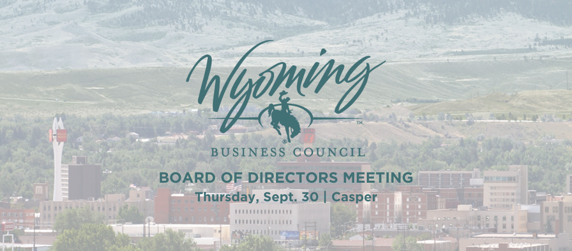 Business Council Board to Meet in Casper Sept 30th